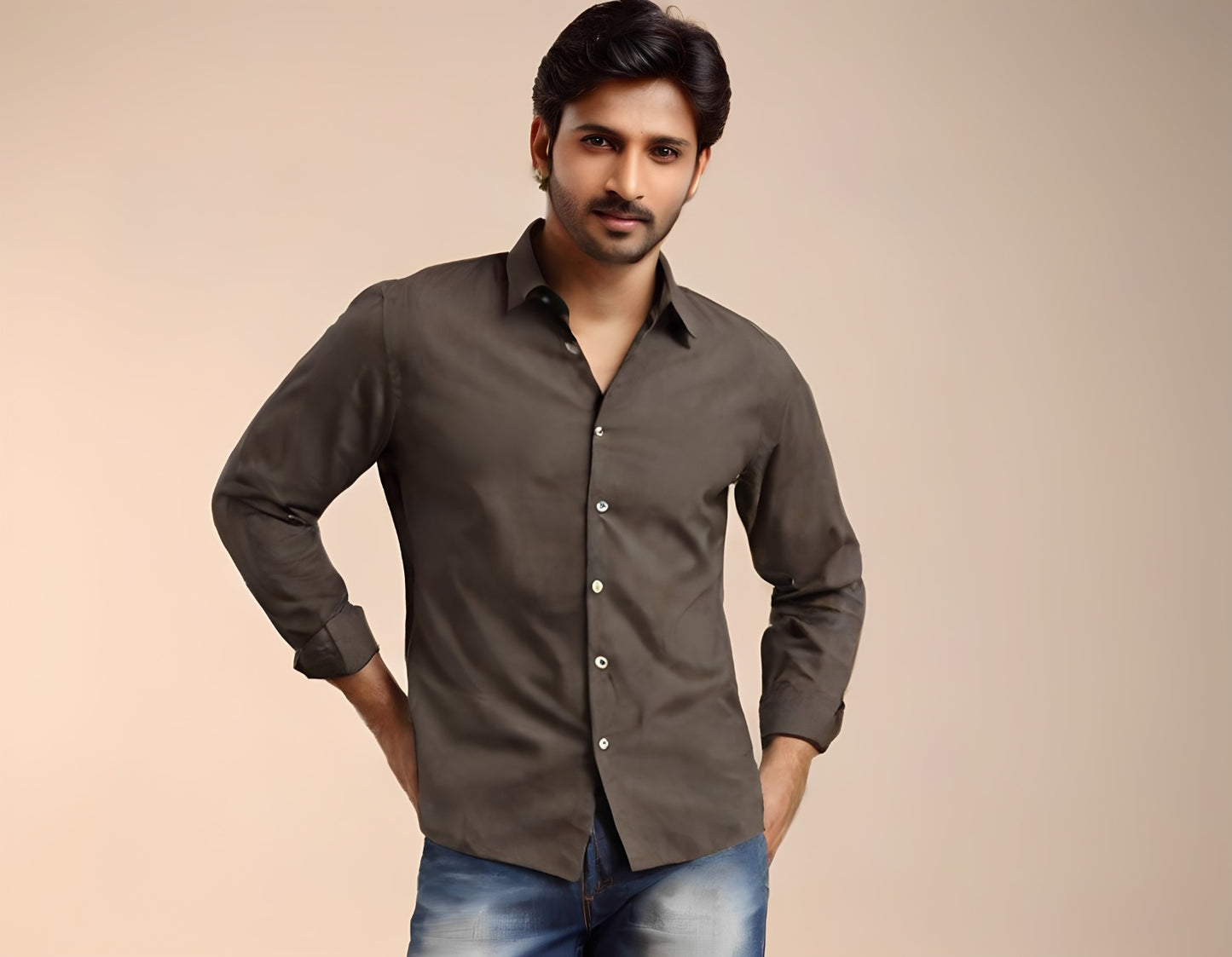 BROWN - PREMIUM QUALITY CASUAL SHIRT FOR MEN